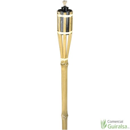 Antorcha Eco Bambú de 30 cm y 120 cm de altura.