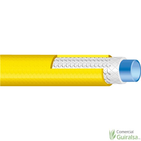 Manguera PVC 5 capas Plus Orework Amarilla esquema composición