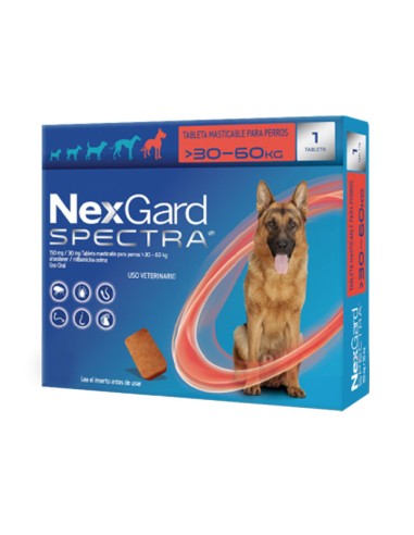 Antiparasitario Nexgard Spectra perros 30 a 60kg