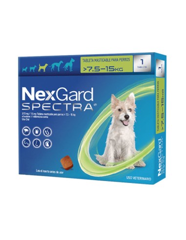 Antiparasitario Nexgard Spectra perros de 7,5 a 15 kg