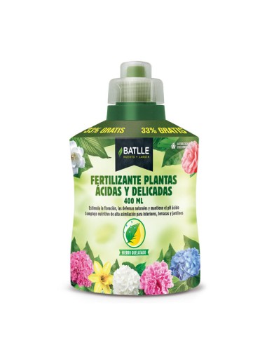 Fertilizante Plantas ácidas y delicadas BATLLE 400ml