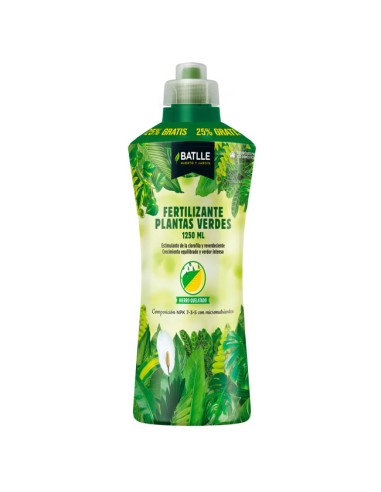 Fertilizante Plantas Verdes BATLLE botella 1250 ml