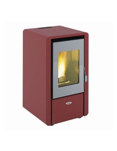 Estufa de leña 510 EcoDesign Bordeaux con horno