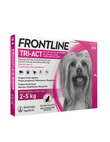 Antiparasitario Frontline Tri Act Perros 2 a 5kg Guiralsa