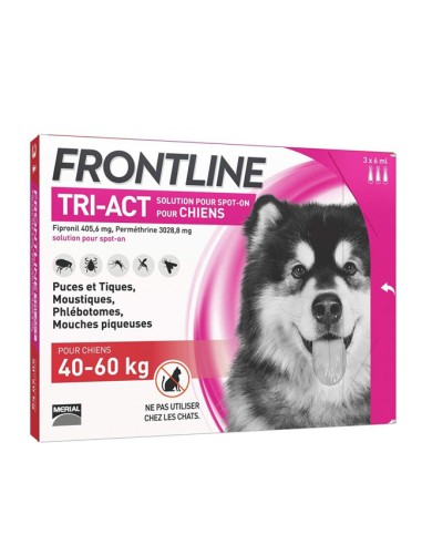 Antiparasitario Frontline Tri Act Perros 40 a 60kg pipeta uso cutáneo Guiralsa