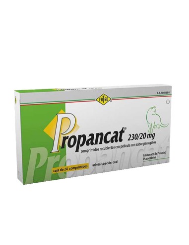 Antiparasitario Propancat Comprimidos recubiertos con película con sabor para Gatos