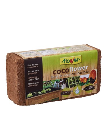 Sustrato Fibras de Coco compactas FLOWER 9-10 litros