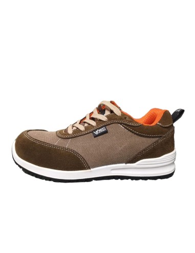 Velilla PRO Zapato Sin Metal S1P SRC 707002 cordones marrón/naranja