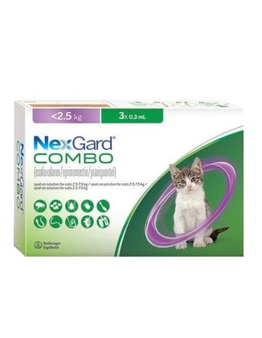 NexGard Combo Antiparasitario Pipeta para Gatos Hasta 2,5kg