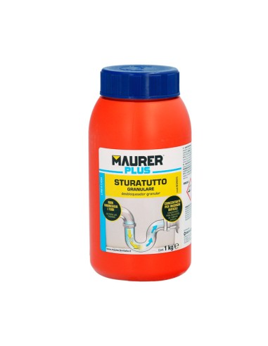 Maurer Plus Desatascador Tuberías Granular Profesional 1kg