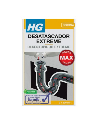 HG Desatascador Profesional Extreme para Tuberías