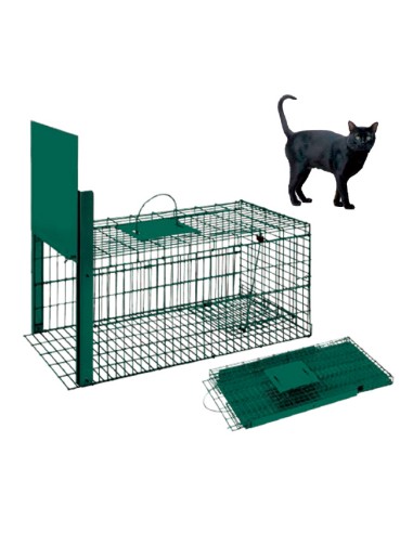 Cesto Plegable para Capturar Gatos ECO pintado verde