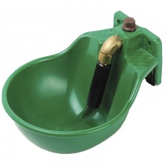 Bebedero de Empujador para Caballos plástico ABS color verde